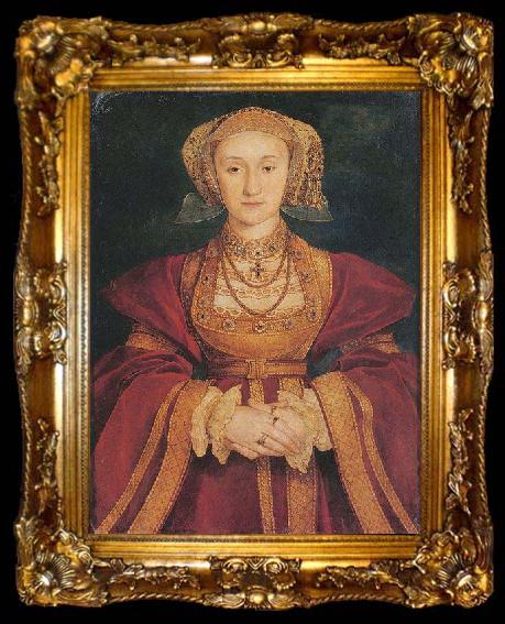 framed  Hans holbein the younger Portrait of Anne of Cleves,, ta009-2